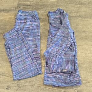 Athletic Works Gray and Pink Knit Top